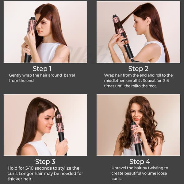 Wavytalk Hot Brush, Ionic Heated Round Brush for Voluminous Hairstyles, Ceramic Ionic Technology Reduces Hair Damage, Fast Heating
