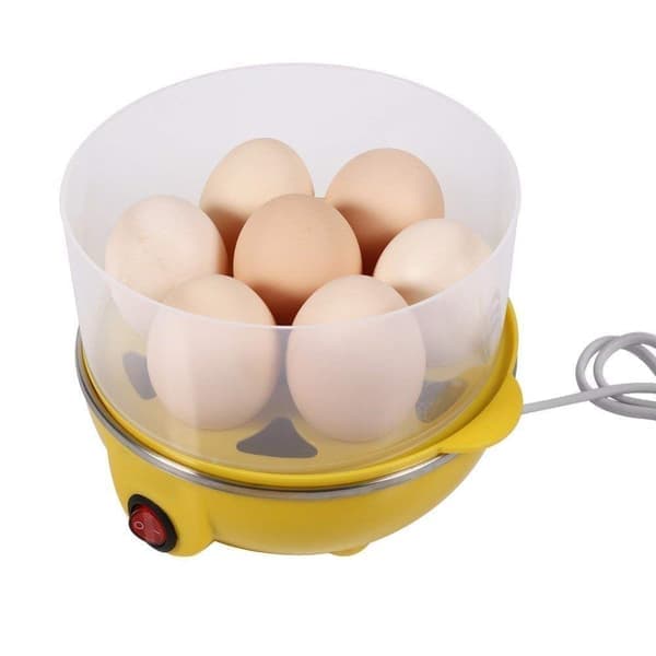 Electric Egg Cooker | 3 Cooking Modes | Automatic Operation | Overheat Protection | 75 ml | Plastic | White Double Decker