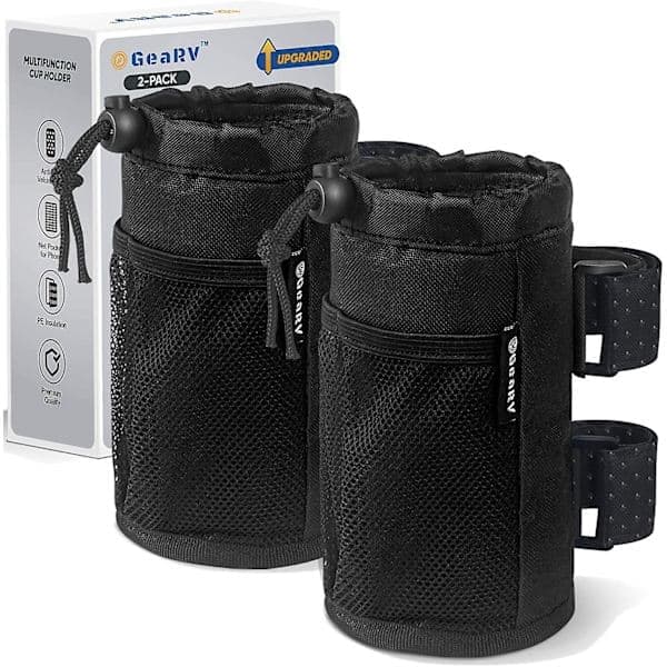 2-pack Universal Cykel/Scooter/Rullkopphållare, Vattenflaskhållare för UTV, ATV, Golfbil