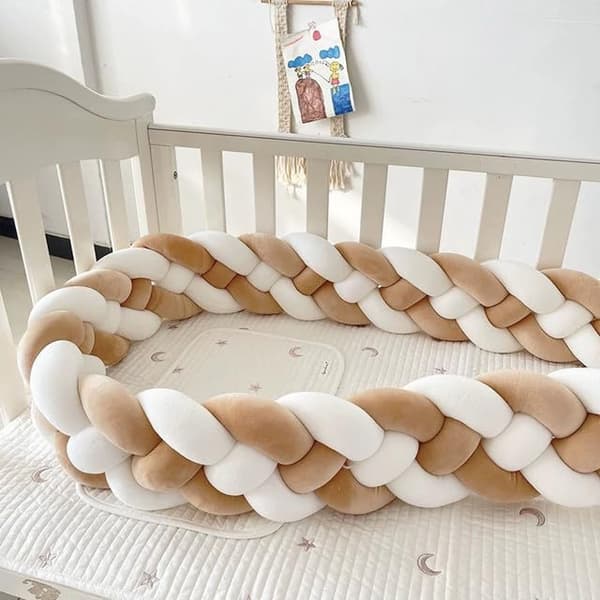 Vikbar babysänggrind, babysovdyna, resesängkläder för sovrum och hem (2 meter)