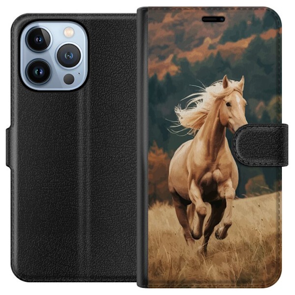 Apple iPhone 13 Pro Plånboksfodral Springande Häst