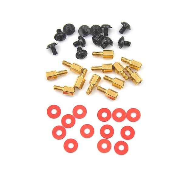 12 st datorskruvar moderkort distanser/skruvar/brickor kit Shytmv One Size