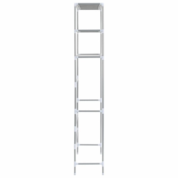 vidaXL Hylla för tvättmaskin med 3 hyllplan silver 69x28x169 cm Silver