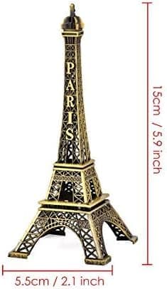 Eiffel-tornin malli Eiffel-tornin metallipatsas Eiffel-tornin figuuri matkamuistoiksi pronssi (6 tuumaa)