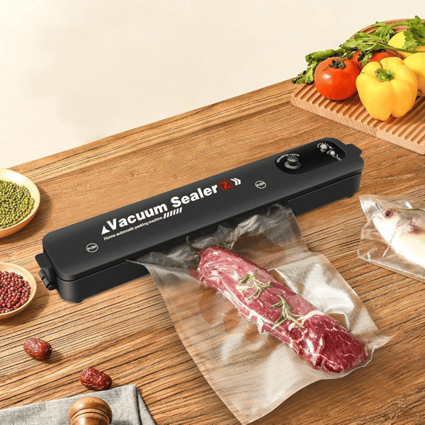 Vakuumförpackningsmaskin för mat Vakuumförseglare + 10 påsar