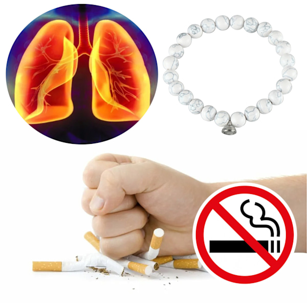 Kreativt sluta röka armband Enkel pärlarmring Personlig charmiga smycken present till white white