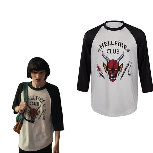 Stranger Things Kausi 4 3d Hellfire Club T-paita Aikuiset Unisex RTX M M