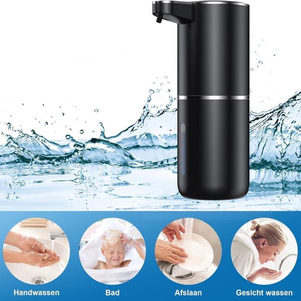 Automatic Soap Dispenser 350ml Soap Pump USB Rechargeable with Infrared Motion Sensor Automatic Foam Dispenser Foam Technology Infrared Sensor White
