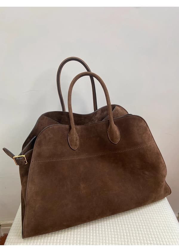 Soft Suede Shoulder Bag, Stylish Retro Handbag, Casual Large Capacity Bag