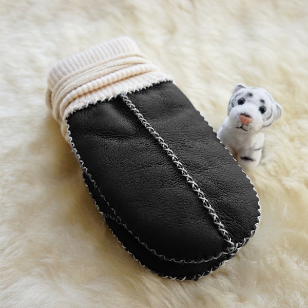 Fleece Vantar för Småbarn med Snöre 1-3 År Fleece Baby Vantar Vinterfoder Spädbarnsvantar Varma Termiska Handskar Röda