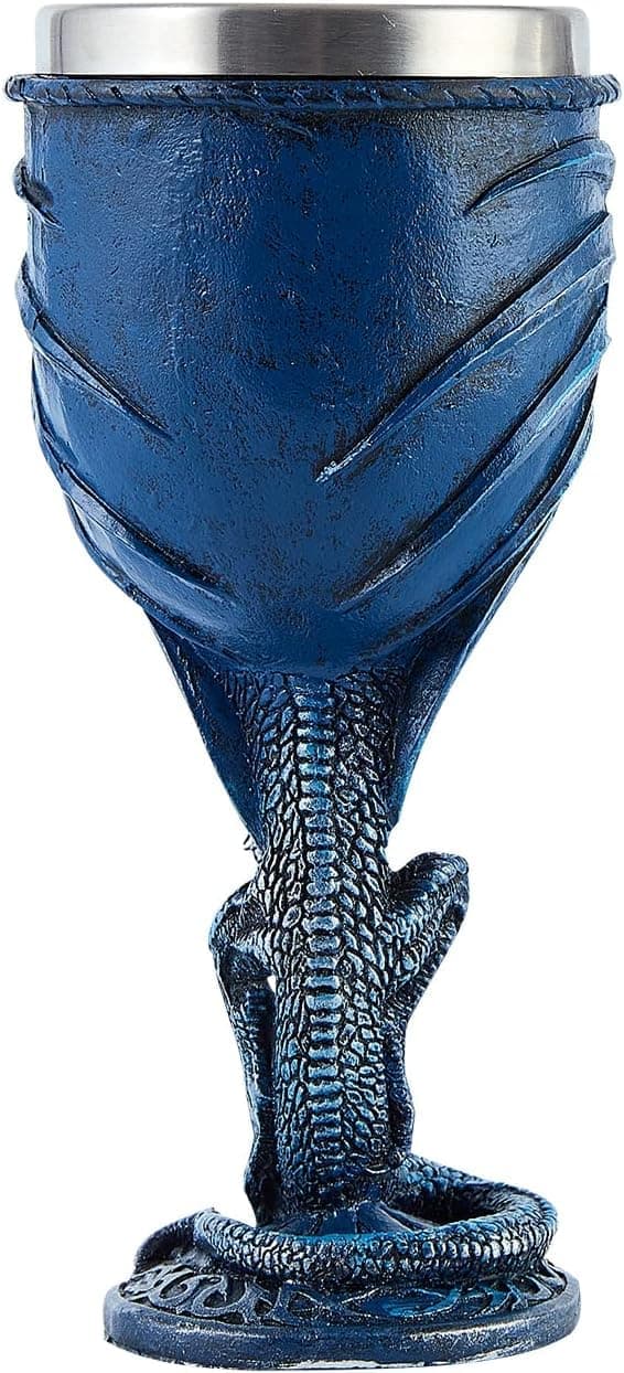 Blå Drage Bæger Rustfrit Stål Dungeons and Dragons Gave Bæger Vinglas 200 ml (Blå Sværd Drage) blå blue