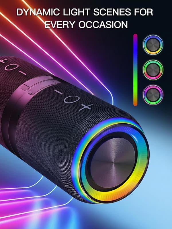 2-in-1 Portable Detachable Bluetooth Speaker Waterproof Split Wireless Speaker Bluetooth V5.4 with 20W High Stereo Sound Wireless Pairing for Home