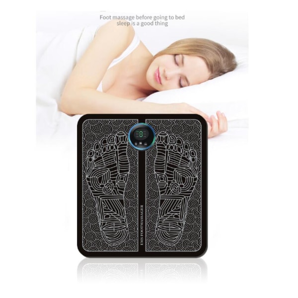Fotmassage, hopfällbar bärbar fotmassagemaskin, muskelstimulator