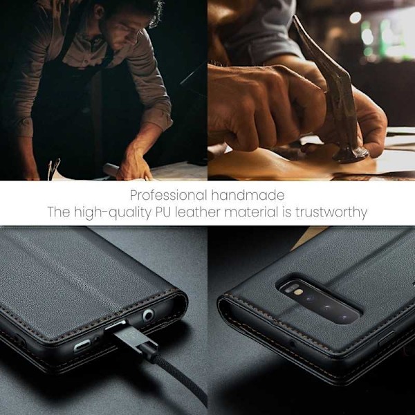 CaseMe Skin Pro Fodral Samsung S10 Svart