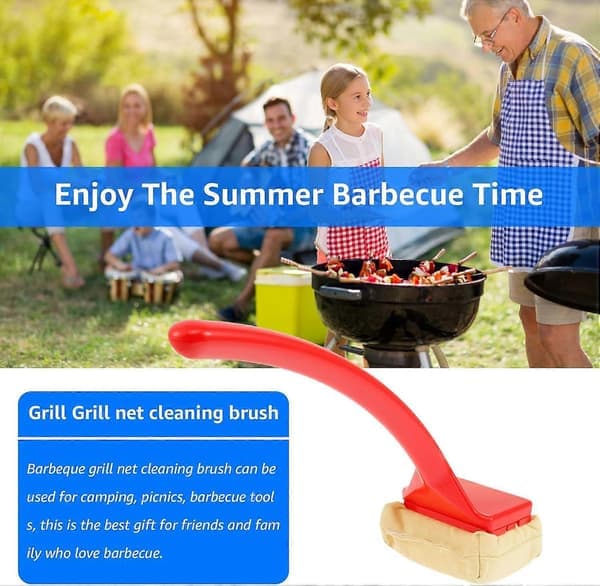 BBQ Grillbørste Børsteløs, Utskiftbart Rensehode Grillrensebørste