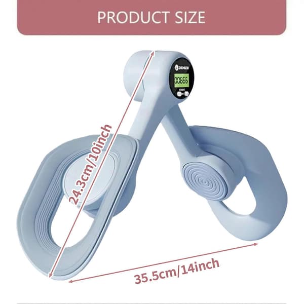 Mireva Fit Bækken- og Lårtræner Digital Display Bækkenbundstræner B Blue Counting Adjustable