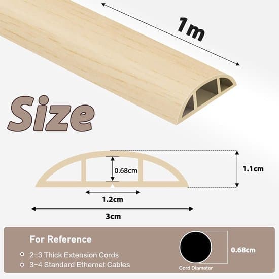 meter x 3 cm (egnet til 1-2 kabler)