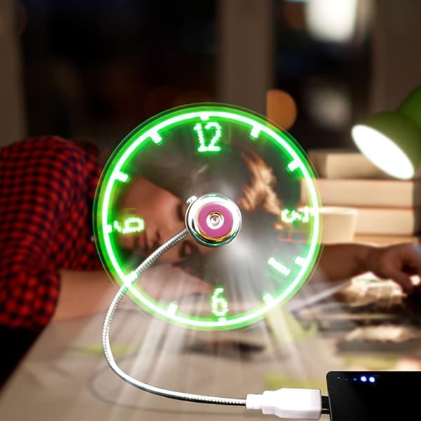 USB LED-fläkt Mini Bärbar USB-driven flexibel kylfläkt med strömbrytare för stationär PC-dator bärbar dator surfplatta
