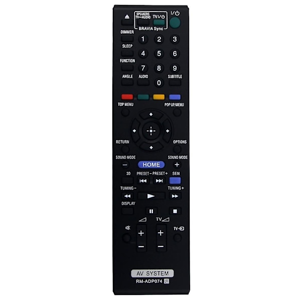 Fjärrkontroll -ADP074 för Blu-Ray hemmabiosystem ADP073 BDV-E290 BDV-N990W BDV-N995W BDV-E190 HBD-N990W {DB} Black