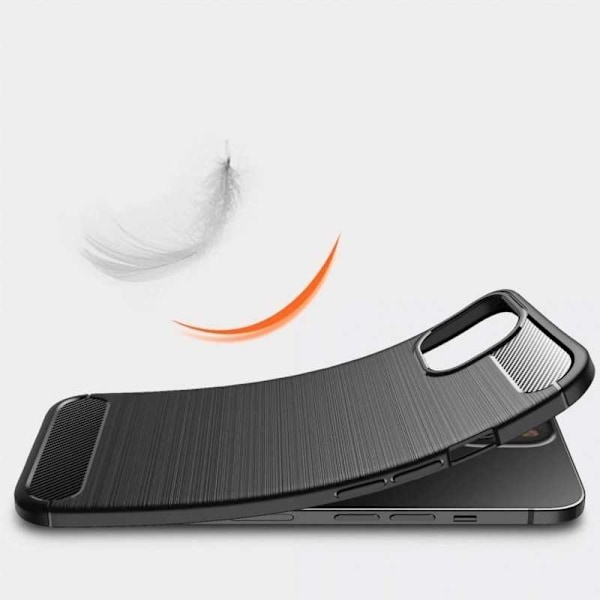 iPhone 14 Plus Stöttåligt Skal SlimCarbon Svart