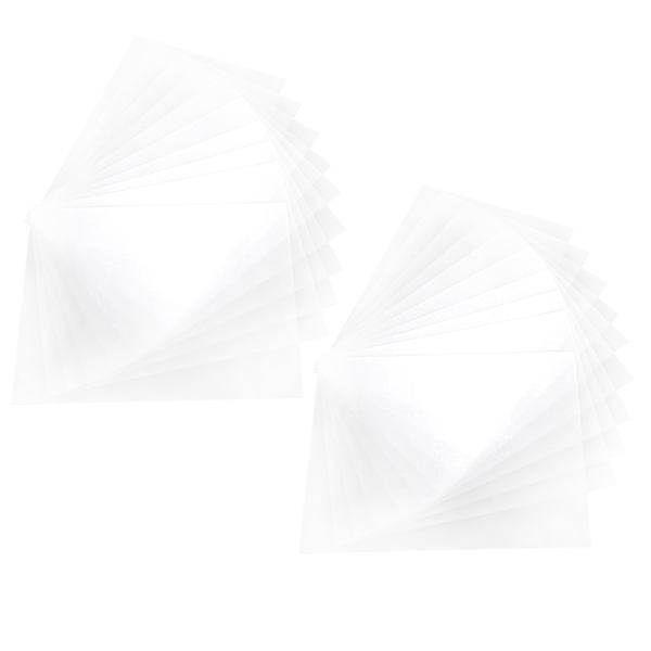 20 st krympfilm halvtransparent frostad värmekrympbar handmålad DIY-ark 0,2 mm 2029#