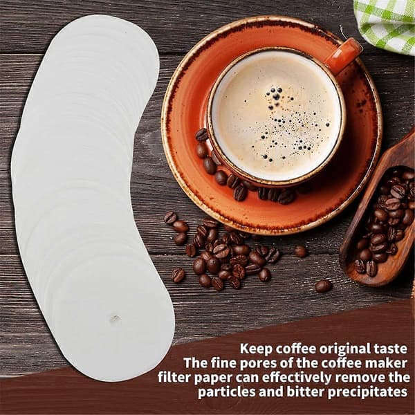 400 stk. ublegede perkolator kaffefiltre, hvide
