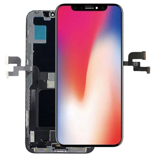 iPhone X OLED LCD & Peksk�rm Digitizer AAA+++ Svart