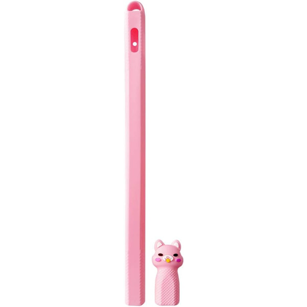 Silikonfodral för Apple Mu8F2Am A Pencil, pennhållare, hylsa, ficka, skyddstillbehör för Ipad Pro, skyddande spetsöverdrag (cyan)