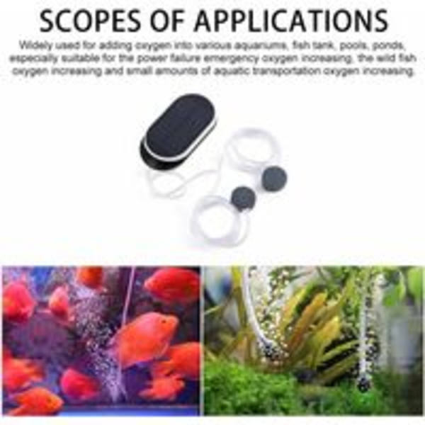 Driftslägen Vänd Luftpump Sol Luftpump Syresättare Vatten Syrepump Akvarium Damm Luftare