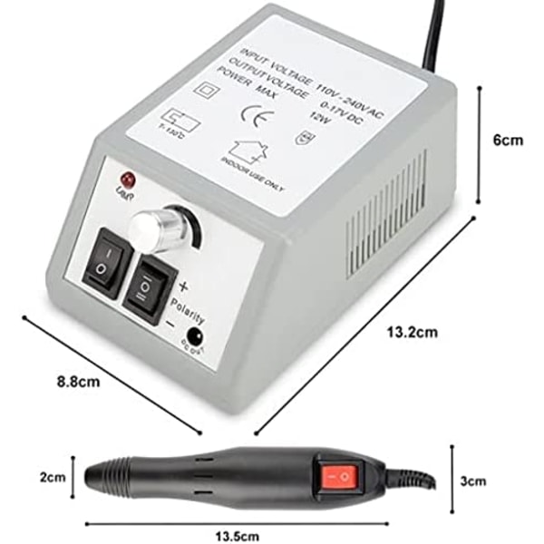 30 W professionellt elektriskt nagelfräs