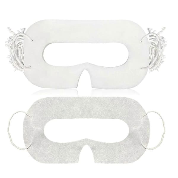 100 stk Universal Engangs VR Øjenmaske til Quest 3 VR Headset Tilbehør Svedabsorberende Øjenbeskyttelse white