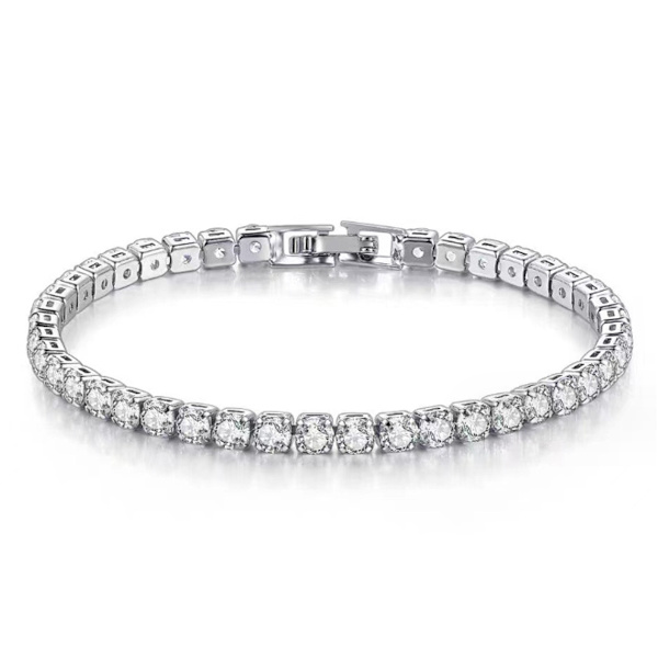 Sterling Silver Italienskt handgjort pärla boll strand kedja armband för kvinnor