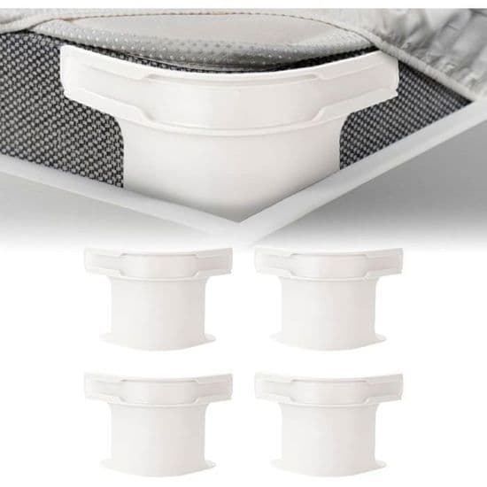 Lakanfästen - XVX - 4-pack - Förhindrar glidning - Enkel installation - Återanvändbara