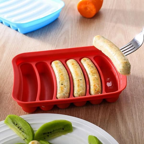 6-in-1 Sausage Maker, DIY Mold Making, Hot Dog & Ham Silicone Mold, Food Processor, Kitchen Equipment, Easy Installation