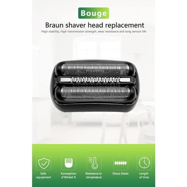 Braun Series 3 Trådløst Elektrisk Barberhoved til Mænd, Braun S3-21B Hoved