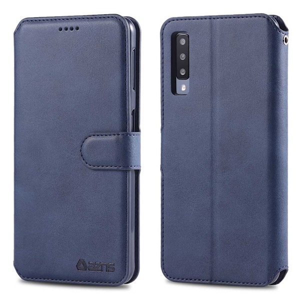 Samsung Galaxy A50 - Smidigt Plånboksfodral Blå Blå