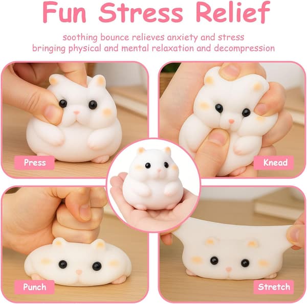 1DFAUL Liquid Silicone Squishy Making Kit, 500g Squishy Gel Create Your Own Squishies, No Bubbles & Fast Curing, with Hamster, Cat Paw, Cheese