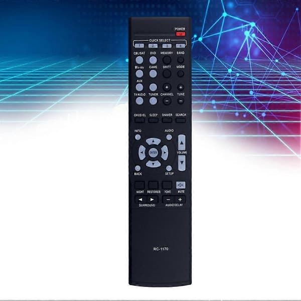 Erstatningsfjernkontroll RC-1170 for DENON AV-mottaker AVR-E200 AVR-X500 AVR-1612 AVR-1622