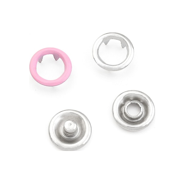 INF Tryckknappar med verktyg 100 st 9,5 mm Flerfärgad MultiColor