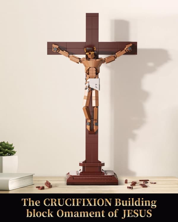 Langfredag Jesusfigurer Model Kreative Sæt Legetøj DIY Møbler Dekorationspynt