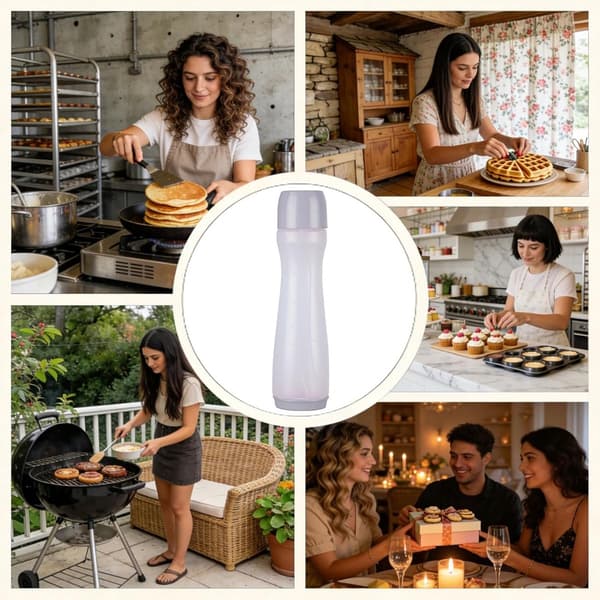 Pancake Batter Dispenser, Batter for Breakfast and Kitchen Use, Squeeze Bottle for Waffles and Donuts