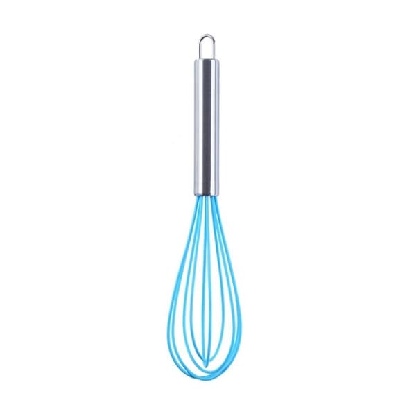 PCS Silicone Egg Whisk, Beaver Egg Mixer, Kitchen Utensil, Cream Making Tool, Color: 10 inch, Blue
