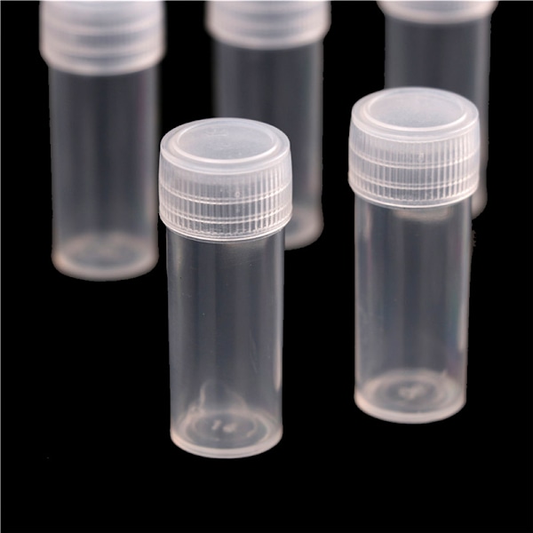 10 st Plastprovflaska 5ml Provrör Liten flaska Flaska Sto