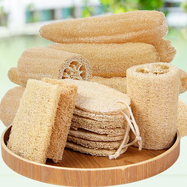 Naturlig diskborste 8-pack, komposterbar köksskrubb, skursvamp, diskborste av växtbaserad luffa, biologiskt nedbrytbar
