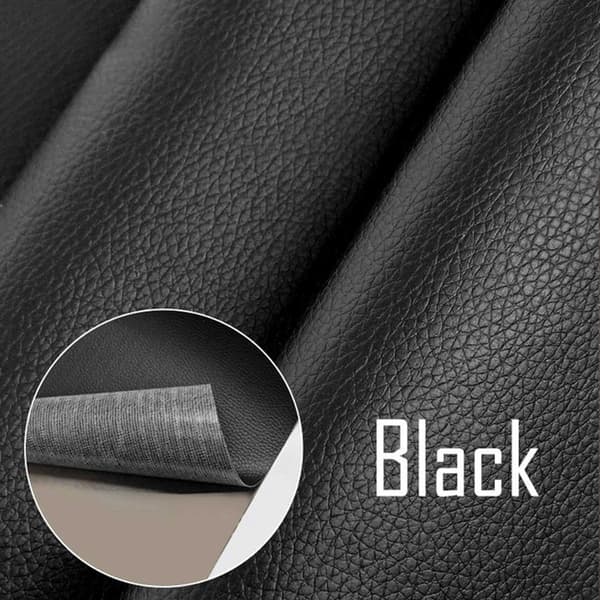 Self-adhesive Leather Fix Repair Decor Patch for Sofa Black 35*137 black black