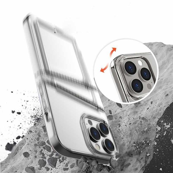 iPhone 13 - Transparent Skal Dubbel Kortfack