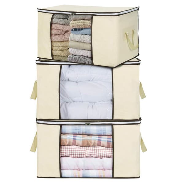 Extra Large Clothing Storage Bags, Organizer for Wardrobe and Closet Storage