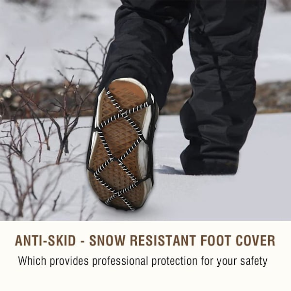 Antislip-skor isgrepp, universella antislip-snöbroddar
