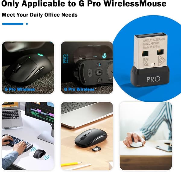 Musmottaker-dongle for Logitech G Pro Wireless/gpro X Superlight mus G Pro