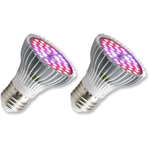 E27 LED vækstlys til planter, 30W E27 med 40 fuldspektrede LED'er, AC 85-265V, indendørs plante- og blomsterlys til